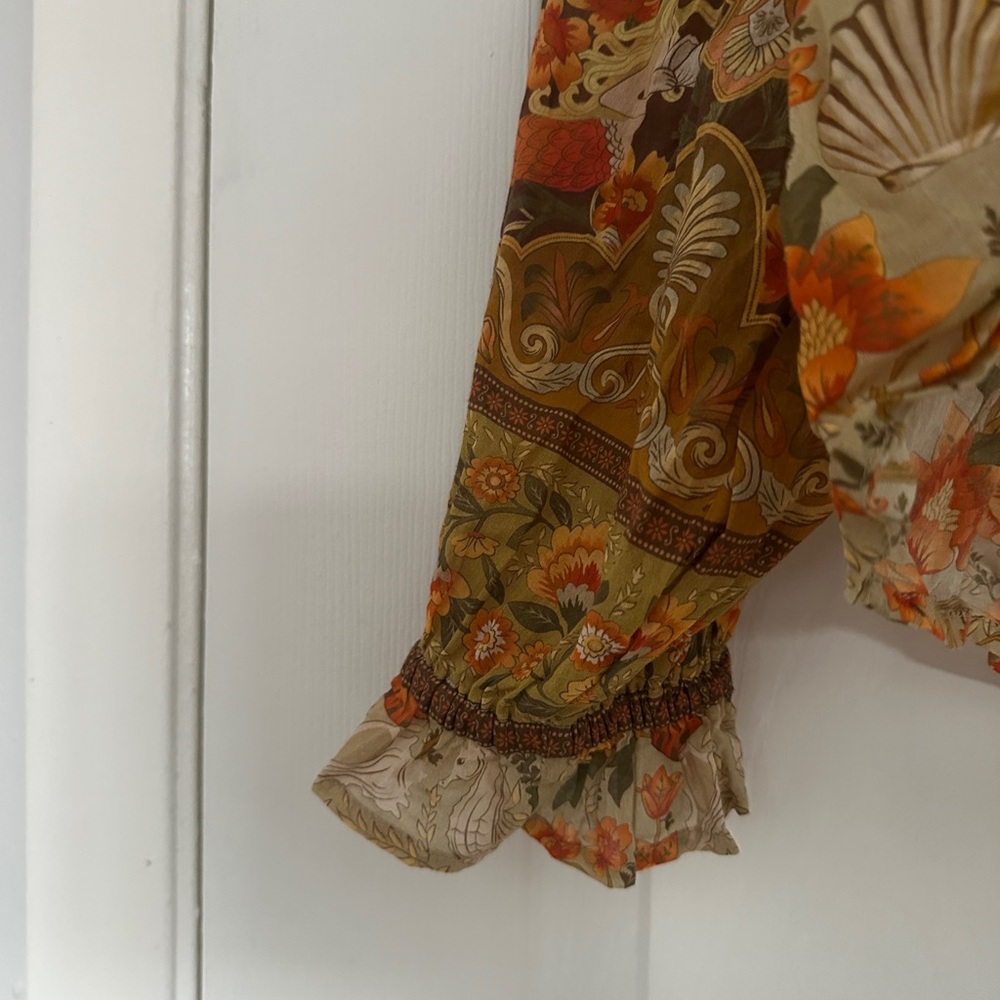 Spell & the Gypsy Floral Blouse - Orange - Picture 2 of 3